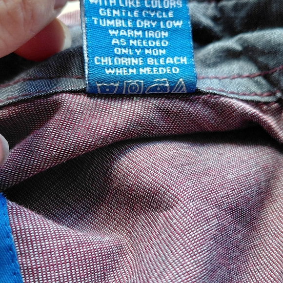 Michael Brandon Maroon Casual Button-Down Shirt - Picture 7 of 7